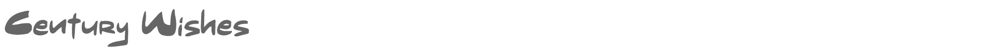 Sample characters Century Wishes Font